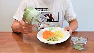 4 in 1 Handheld Electric Vegetable Cutter Unboxing  Best Multifunctional Wireless Electric Grinder?