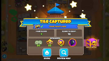 BLOONS TD6 CONTESTED TERRITORY! How To Win ScrapYard Least Tiers! Tile Captured! Relic Won!