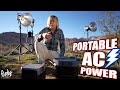Portable AC Power on Location for Video and Photography Lights- Inverter Power Stations
