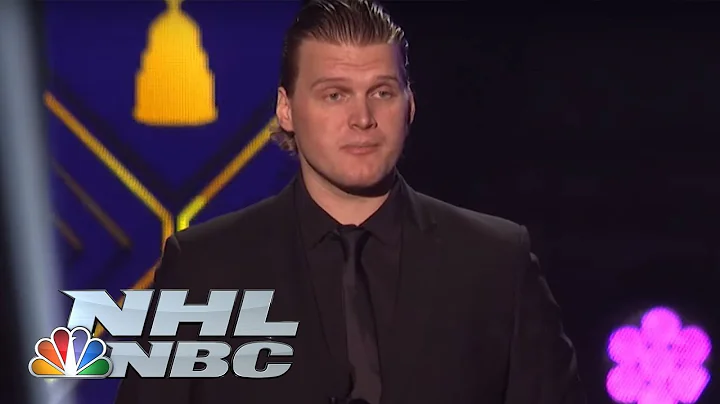 NHL Awards: Robin Lehner's emotional speech after ...