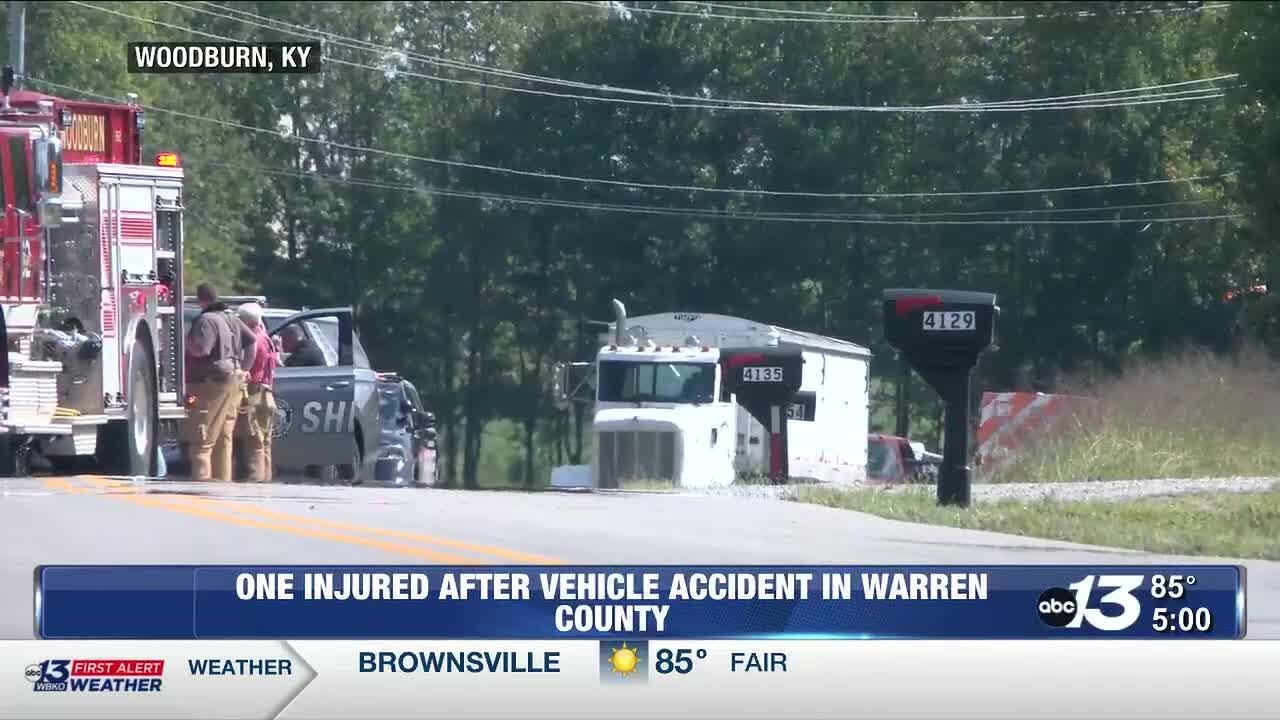 One person hospitalized after an accident in Warren County - YouTube