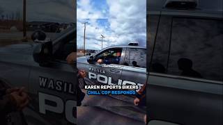 Karen Reports Bikers Chill Cop Responds
