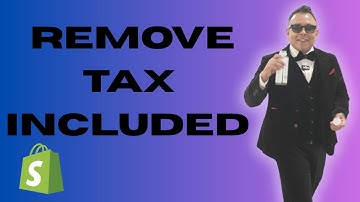 How to Remove Tax Included on Shopify Simple 2025