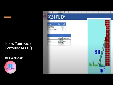 ACOS Function In MS Excel