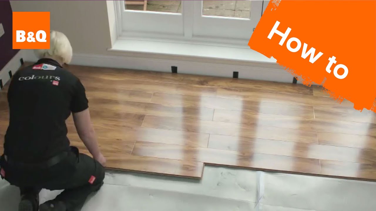 How To Lay Flooring Part 3 Laying Locking Laminate Youtube