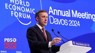 WATCH: NSA advisor Jake Sullivan delivers remarks on Ukraine, Israel, A.I. in speech at Davos