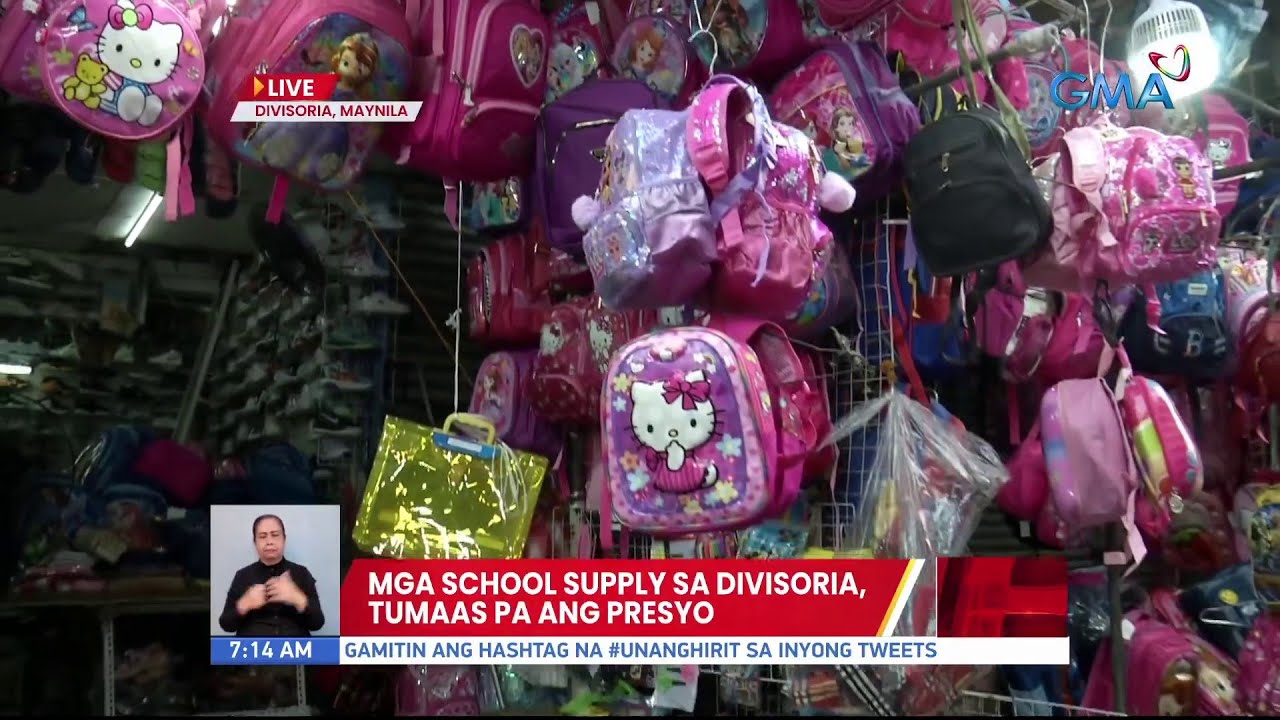 Mga school supply sa Divisoria, tumaas pa ang presyo UB YouTube