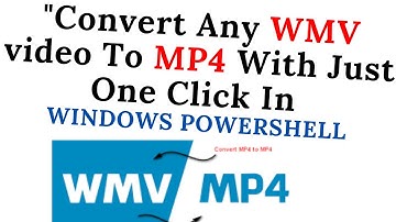 How To Convert WMV Video to MP4 Video With just One Click . Without any Tool . Using CMD command