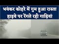 Weather Update: Hardoi में भयंकर कोहरे ने थामी वाहनों की रफ्तार, 20 मीटर दूर देख पाना भी दूभर | NBT