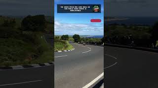 Flying Speed: Race Bike Blasting Through a Sharp Corner!