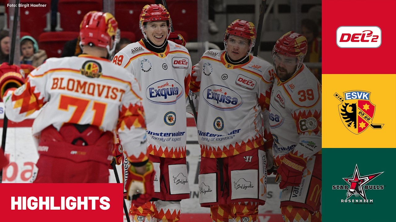 DEL2: ESV Kaufbeuren vs. Starbulls Rosenheim | Highlights