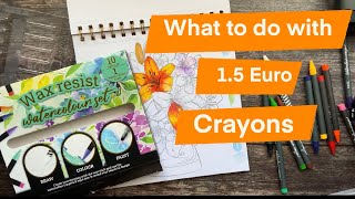 Watercolour crayons from Action - can you use them at all
