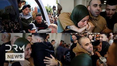 EMOTIONAL SCENES: Freed Palestinian Prisoners Arrive in Ramallah Under Gaza Truce | AC1B