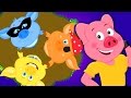 Cinque piccoli porcellini | filastrocche | i ragazzi di imparare | Kids Song | Five Little Piggies