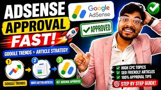 Information Google AdSense Approval Trick: Use Google Trends to Write Articles That Get Approved! News