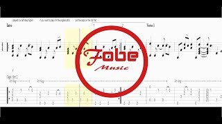 Video thumbnail of "Michael Jackson - Thriller / Guitar Acoustic Fingerstyle Tab"