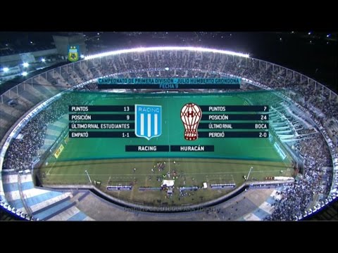 Mirá en vivo Racing vs Huracán