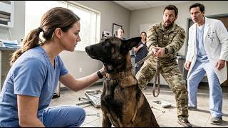 “Don’t Touch, He’ll Attack” The K9 Handler Smirked—Until The Nurse Spoke And His Dog Chose Her