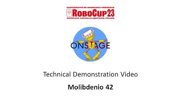 RoboCupJunior Bordeaux 2023 - OnStage Technical Demonstration Video - Molibdenio 42