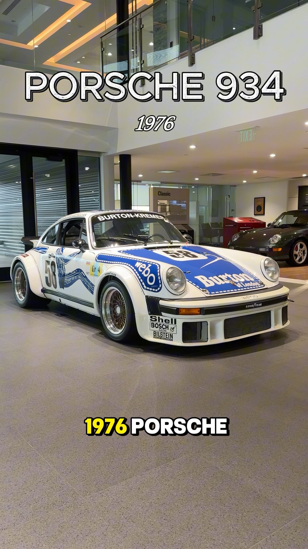 The iconic 1976 Porsche 934, class-winner of the 1977 24 hours of
