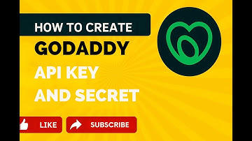How to create Godaddy API key and secret