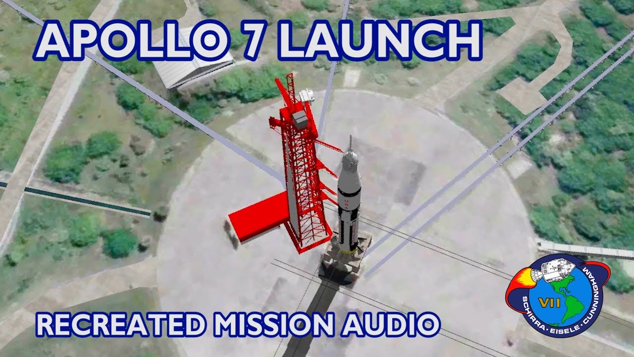 APOLLO 7 Launch - Recreated Mission Audio & Simulation (1968/10/11) - YouTube