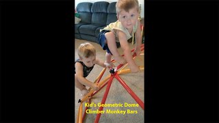 Kids Geometric Dome Climber Metal Monkey Climbing Bars Awesome Toy