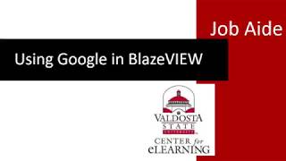 Using Google Slides in BlazeVIEW