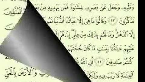 45  سورة الجاثية تلاوة الشيخ ماهر المعيقلي مع الآيات