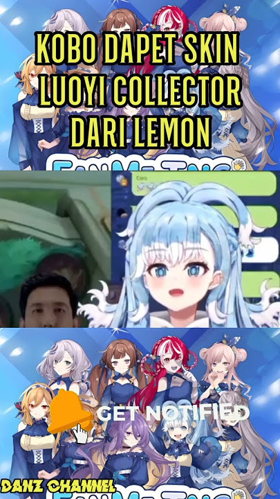 kobo di kasih skin sama lemon #hololive #hololiveid #kobo_kanaeru #vtuber #rrqlemon