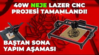 Neje40w lazer cnc yapımı | DIY Laser Cnc | neje master 2 plus | mks dlc