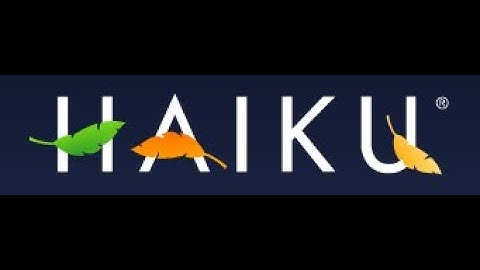 Haiku for new users - Installing the OS.