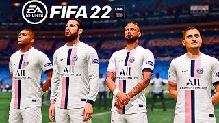 PSG vs FC BARCELONA // Final Champions League FIFA 22 PS5 MOD Reshade HDR Next Gen