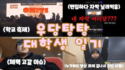 [우당탕탕 대학생 일기 02] 체력도 없으면서 축제를 즐기는 빠순이 대학생