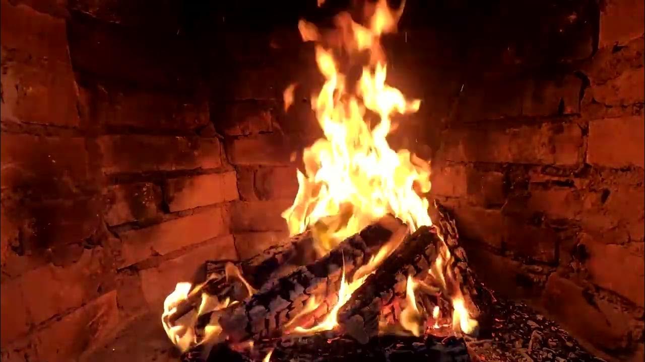 Fireplace 10 hours. Видео камин час