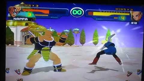 Dragon Ball Z Budokai(Gamecube)-Nappa vs Android 18