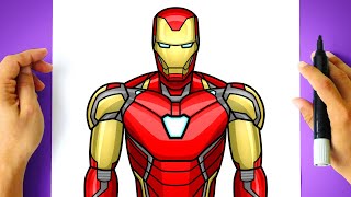 How to DRAW IRON MAN MK 85 step by step