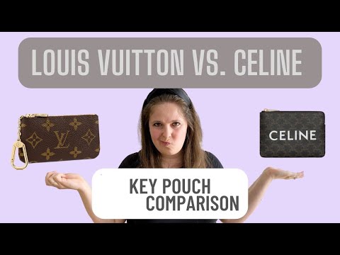 LOUIS VUITTON KEY POUCH VS CELINE KEY POUCH (COIN u0026 CARD POUCH) - LUXURY KEY POUCH COMPARISON