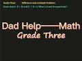 Daddy Help Grade Three Math Tutorial-10: Difference-and-Multiple Problem