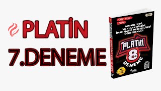 PLATİN 7. DENEME ÇÖZÜM ANALİZİ