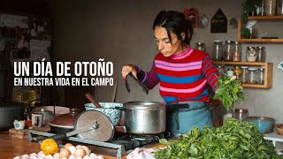 Desde que DEJAMOS LA CIUDAD para VIVIR EN EL CAMPO: así es un día de OTOÑO 👩‍🌾🍂 Huerta y pesto