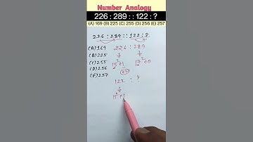 Number Analogy Reasoning Short Tricks | #reasoning short tricks #rrbntpc#rrb #ssccgl #rrbgd #sscchsl
