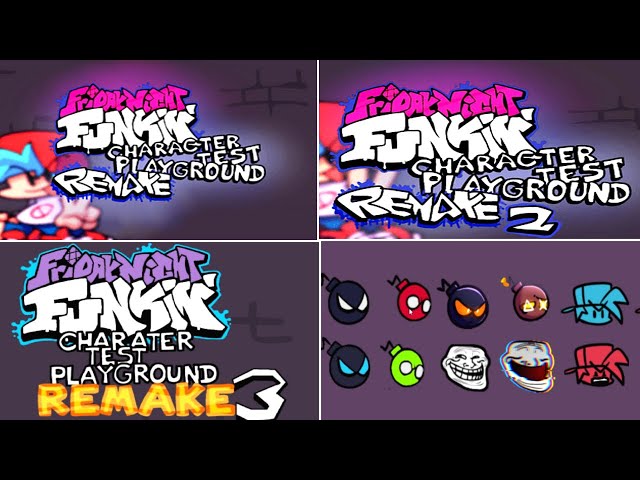 FNF Test Playground Remake 3 V1.0 UPDATE NEW CHARACTERS!! (Friday Night  Funkin) 