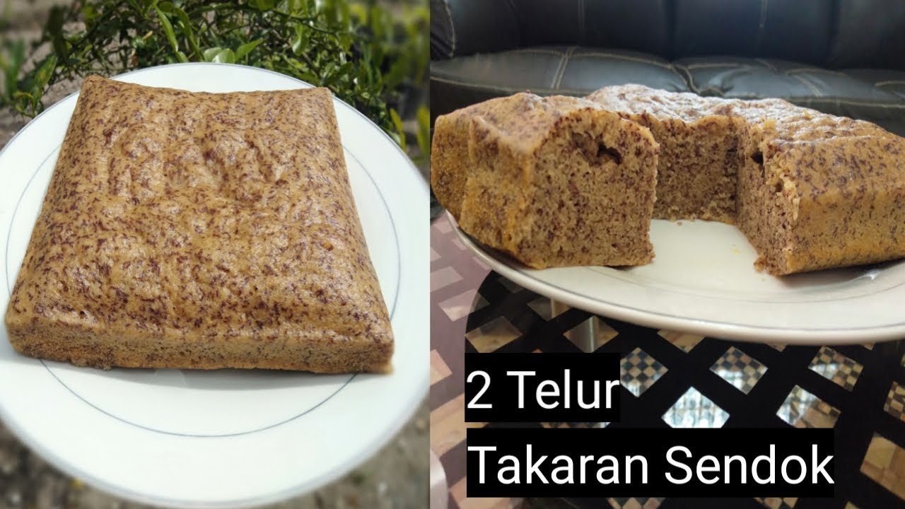 Bolu Pisang 2 Telur dengan Takaran Sendok || Murah dan ...