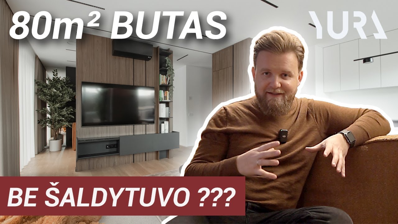 Interjero apžiūra 80m² Modernus butas