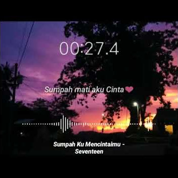Story WA 30 detik Sumpah ku Mencintaimu-Seventeen by Chika Lutfi
