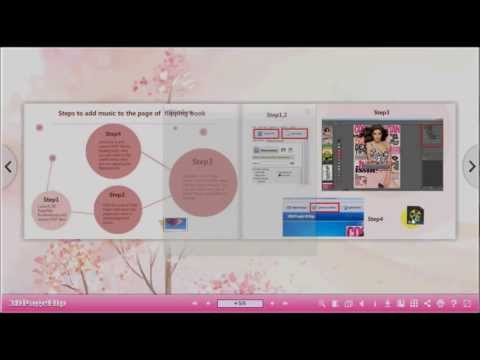 Insert Bitmap Button on Page Flip Book by 3D PageFlip Professional