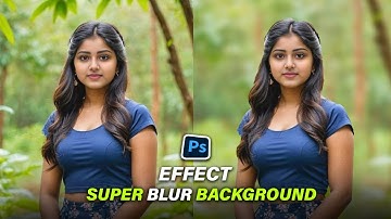 Photoshop Tutorial 2024 - How to Create a Super Blur Effect With Gaussian Blur