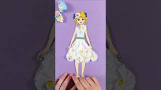 Vestido para muñeca de papel #craftforkids #manualidadfacil #papercraft #manualidadescreativas