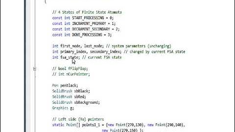 C# Edge 154  C# Graphics 06 - Finite State Automaton